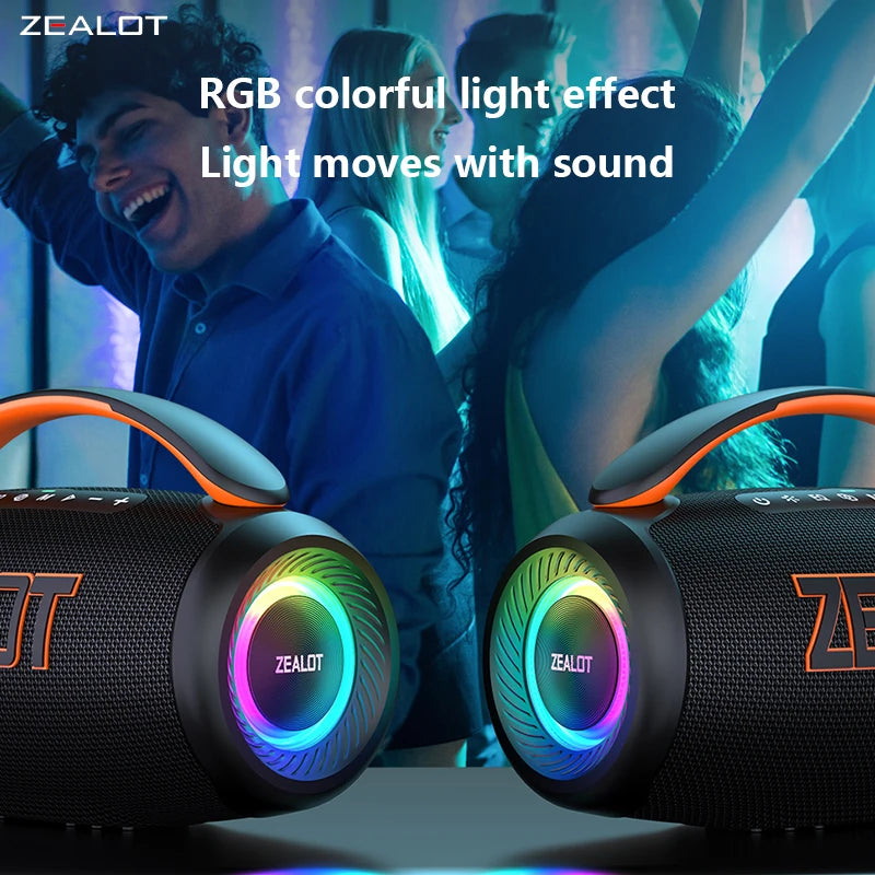 Zealot P12 60W Portable Bluetooth Speaker With IpX6 Waterproof Design
