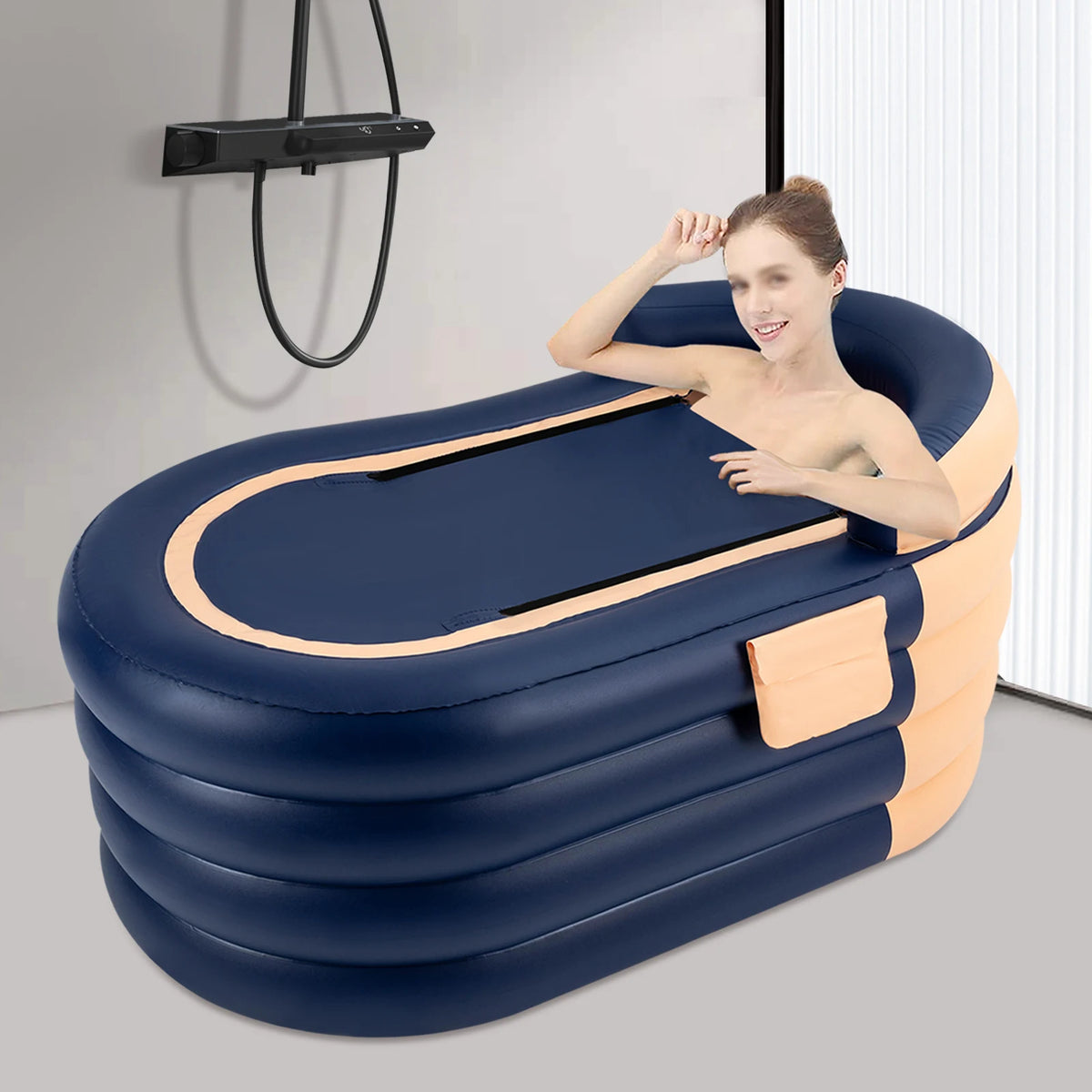 Inflatable Adult Bathtub With Wireless Electric Air Pump For Hot Water