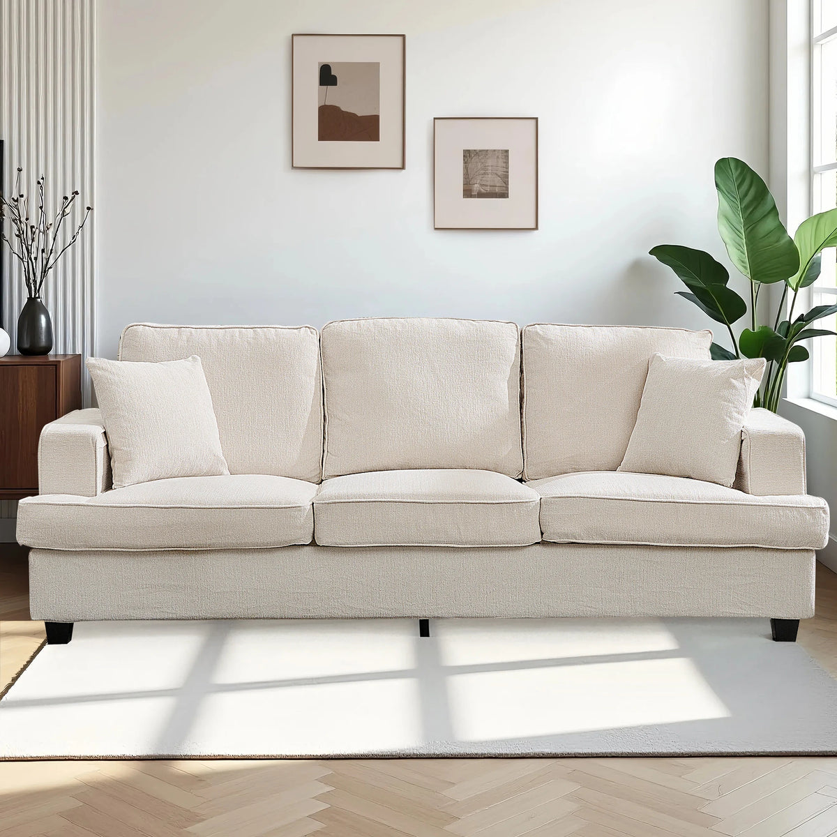 Modern Chenille Cloud Couch Sofa For Living Room Decor