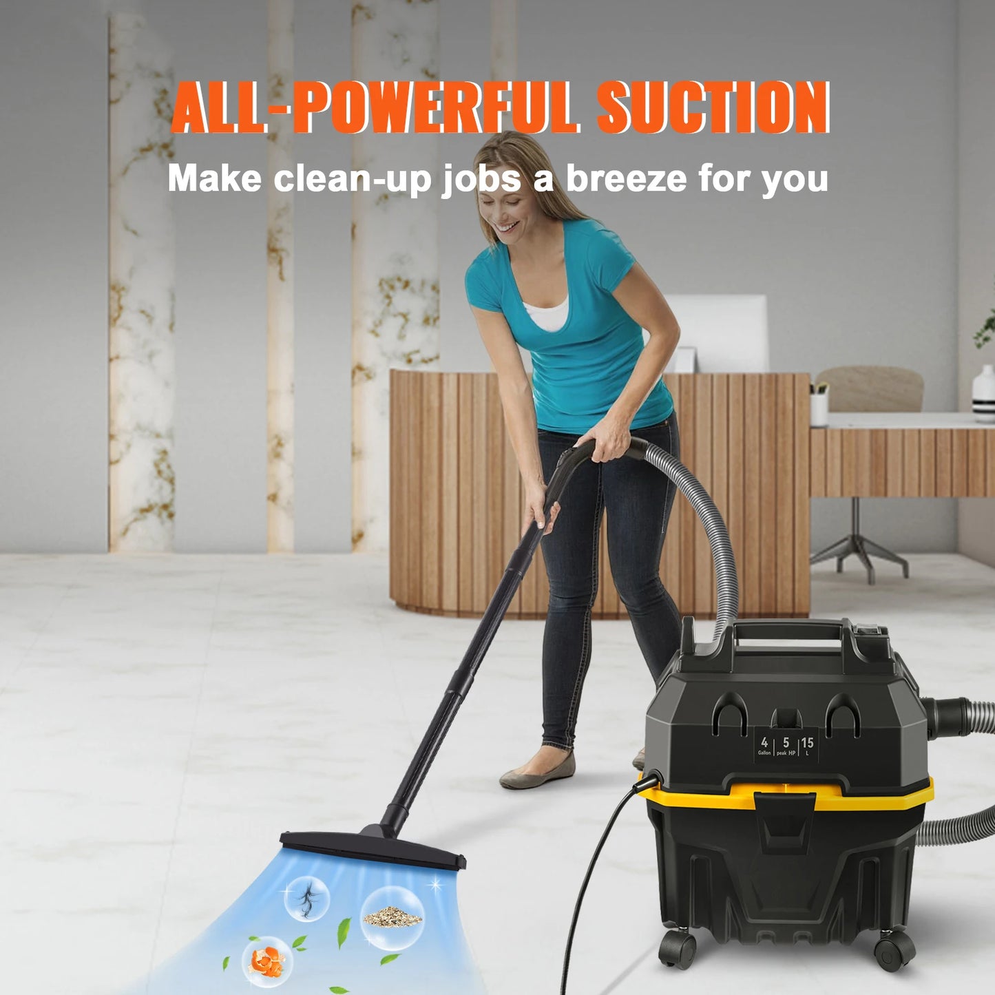 SucceBuy Portable Wet Dry Vacuum Cleaner For Car Home 1200W