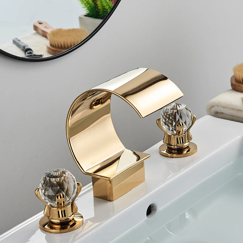 Shinesia Vessel Sink Bathroom Faucet With Hot And Cold Water
