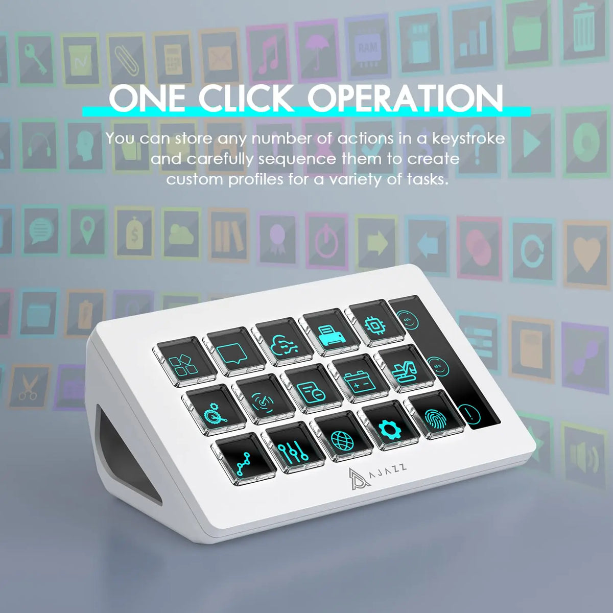 Attack Shark AKP153 Stream Deck With 15 Custom Keys
