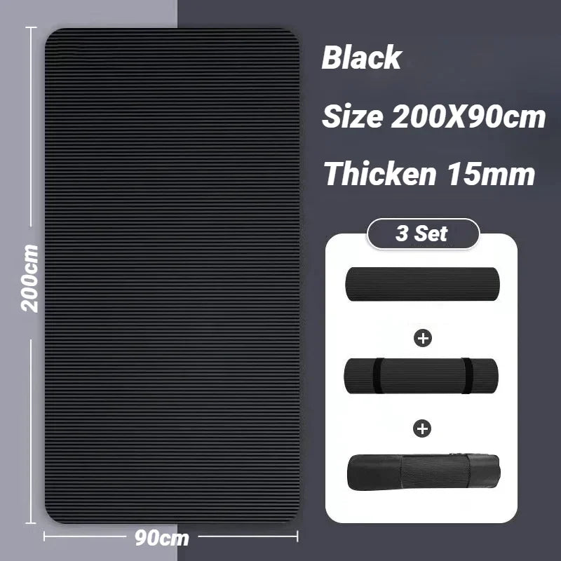StarMap Thickened NBR Non Slip Yoga Mat For Fitness Gym