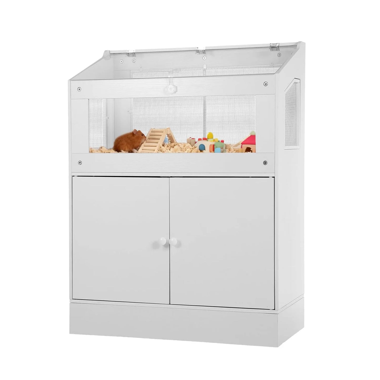 HiMISS Large Acrylic Small Animal Cage With Storage