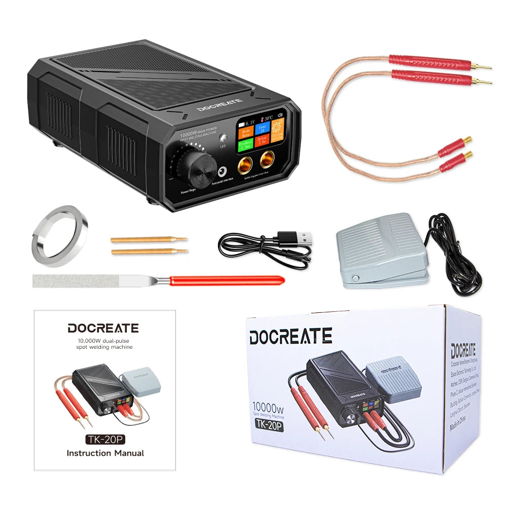 TK-20P 10000W Spot Welder For Battery Pack Dual Pulse 0.3mm