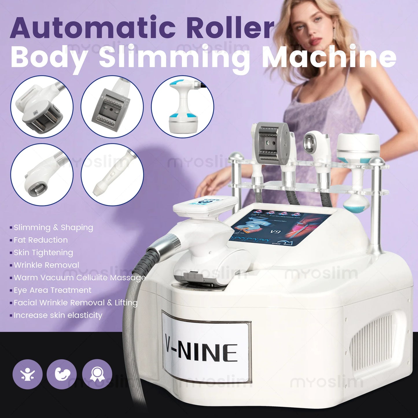 EMSZero V-Nine 5-In-1 Automatic Roller Body Slimming Machine