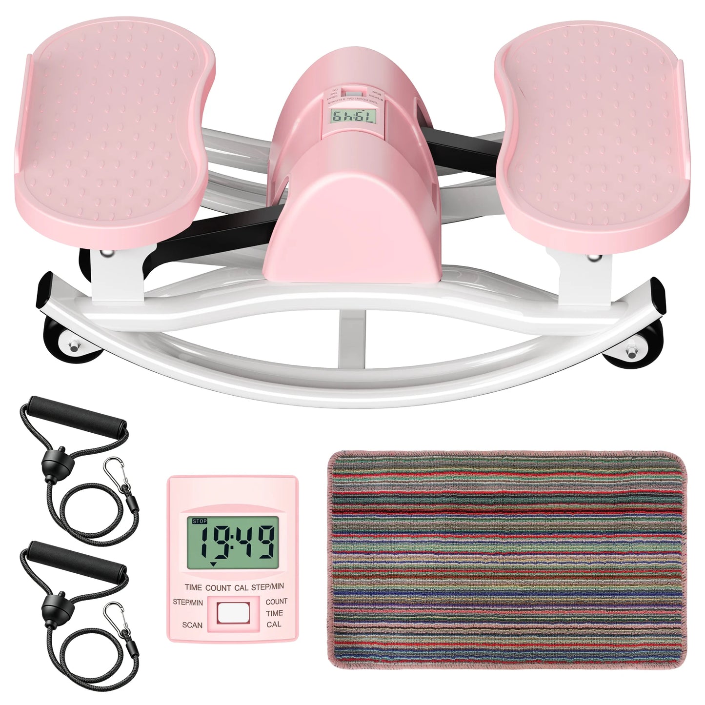 Swing Stepper Machine With Digital Display For Full Body Workout