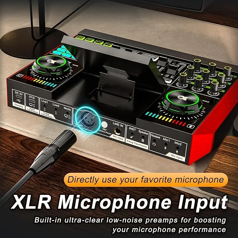 Tenlamp G10 Podcast Microphone Bundle With Live Mixer And Effects