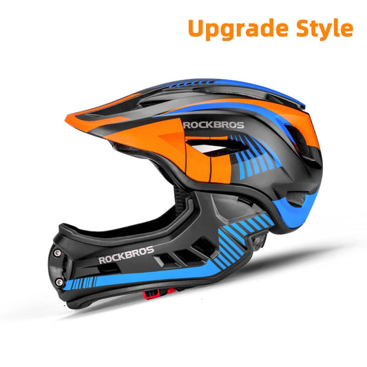 ROCKBROS Kids Detachable Full Face Cycling Helmet For Safety