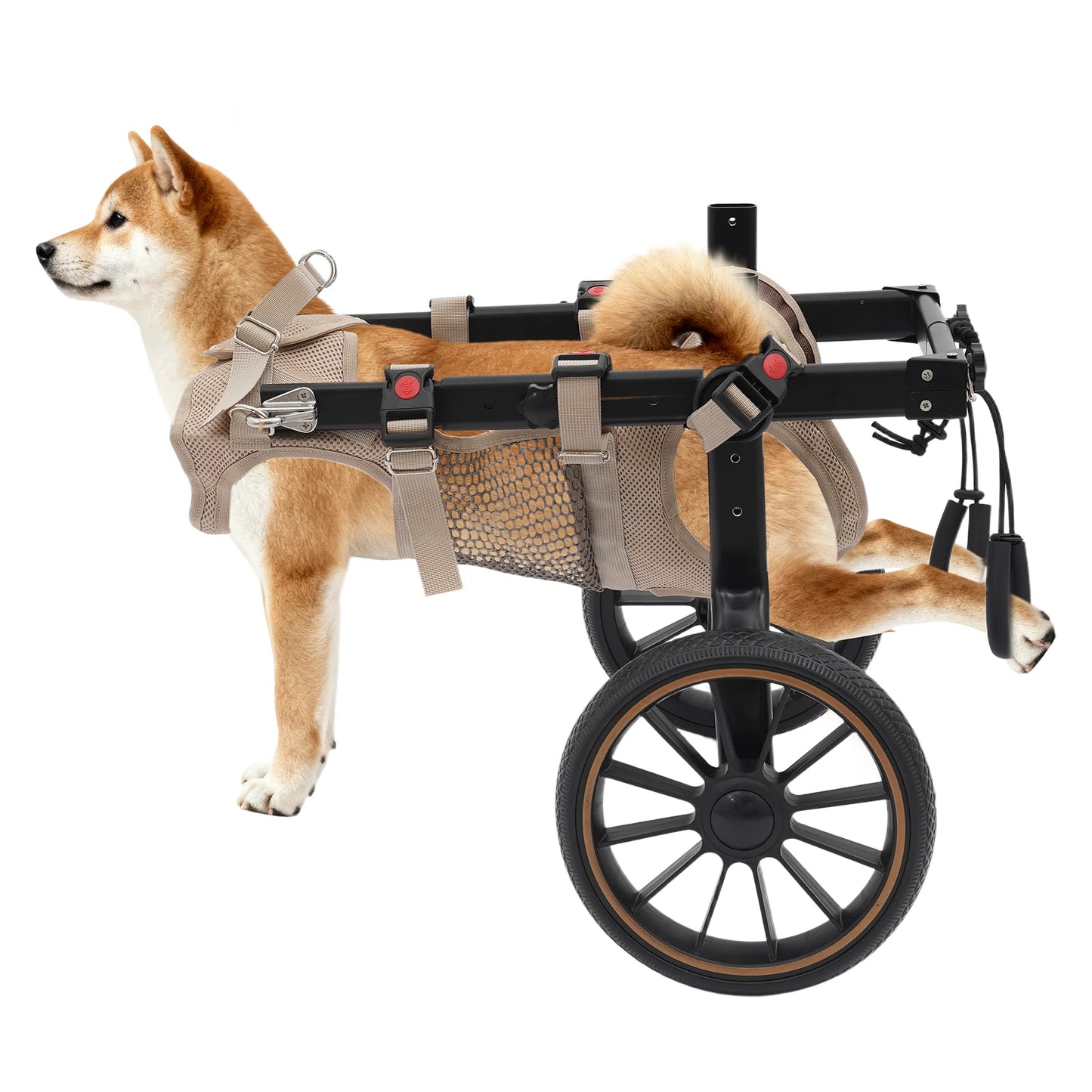Bymaocar Aluminum Dog Wheelchair For Hind Legs Up To 65kg