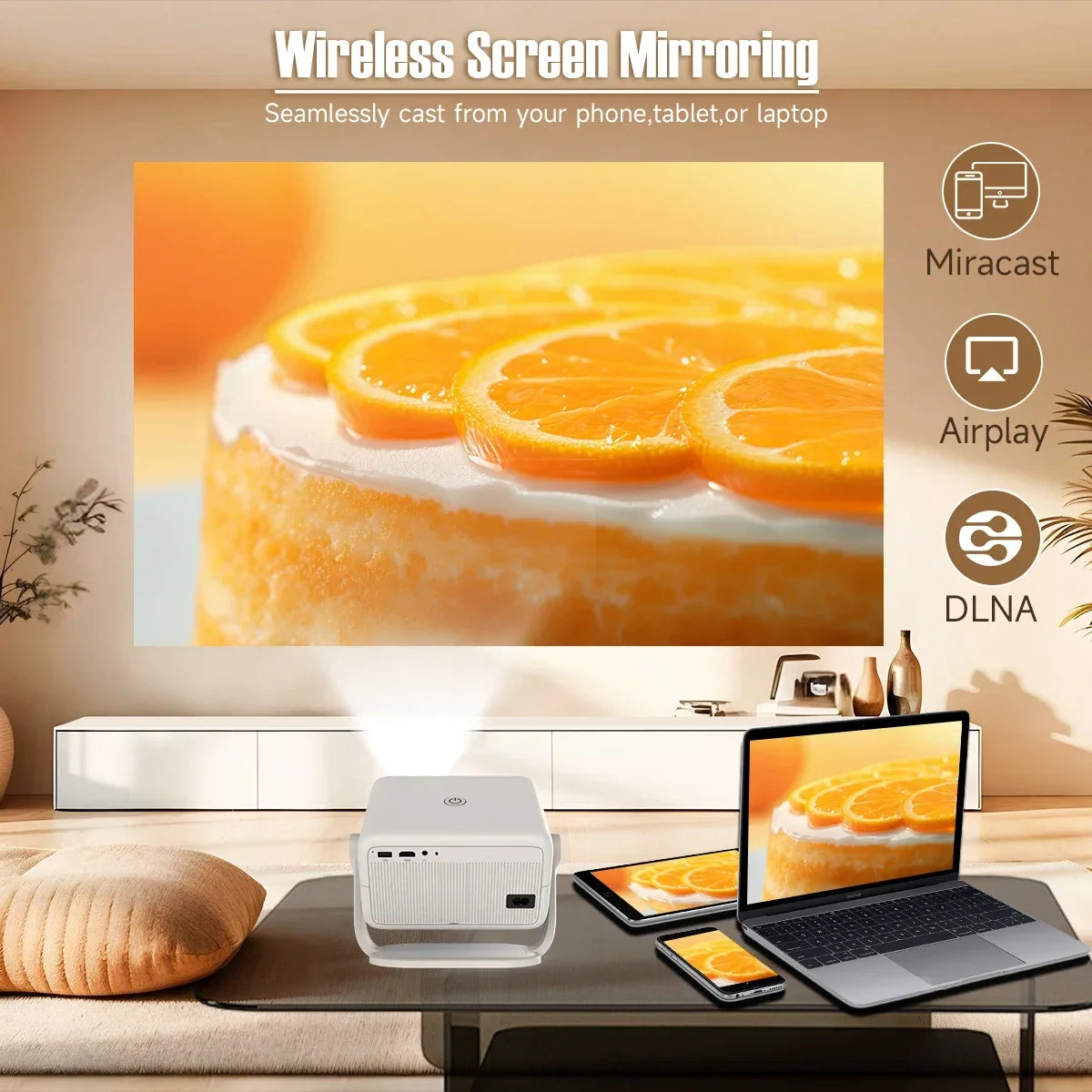 Magcubic 650ANSI Projector with Auto Focus Android 14 WiFi6