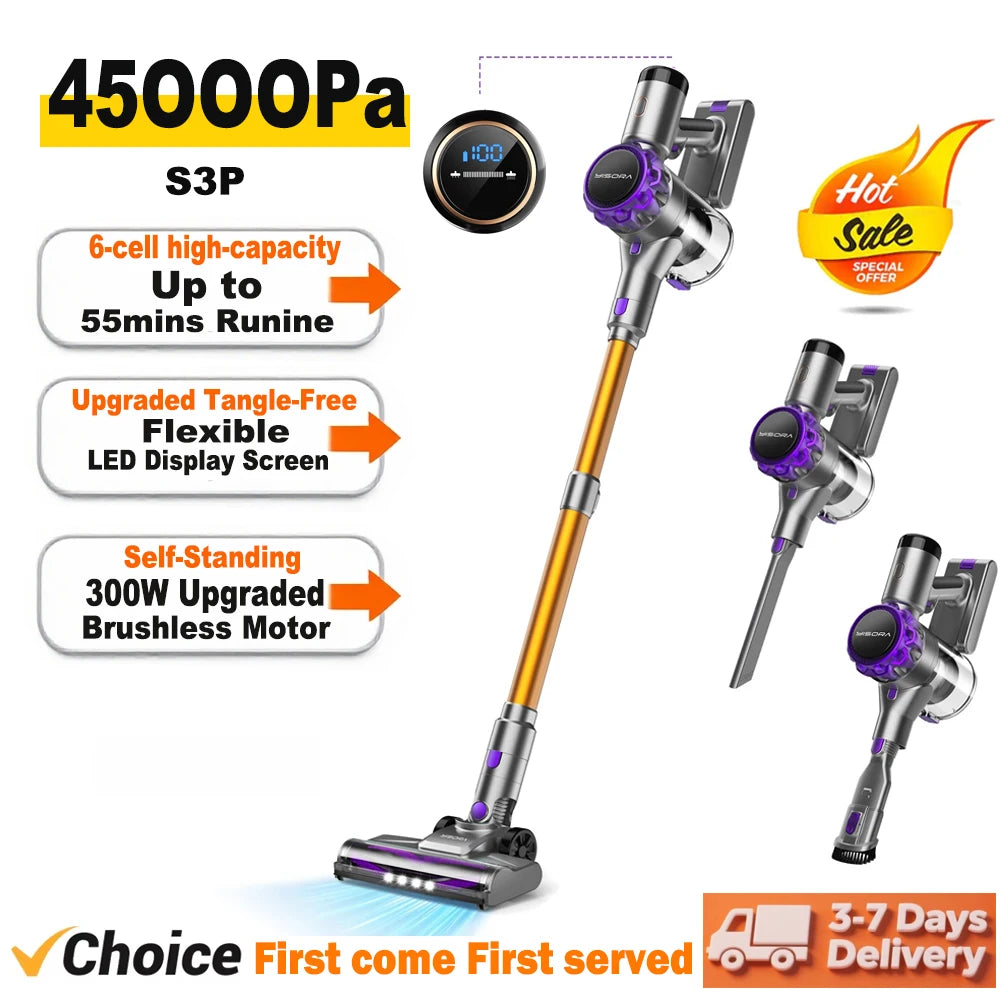 Inse S3P Cordless Vacuum Featuring Led Display And Strong Suction