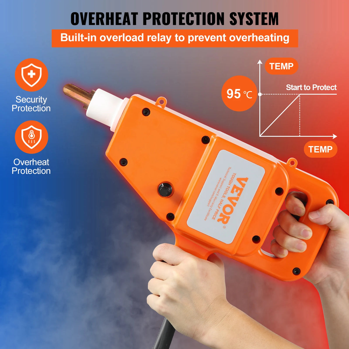 Handheld 800VA Stud Welder Dent Puller Auto Body Repair Kit