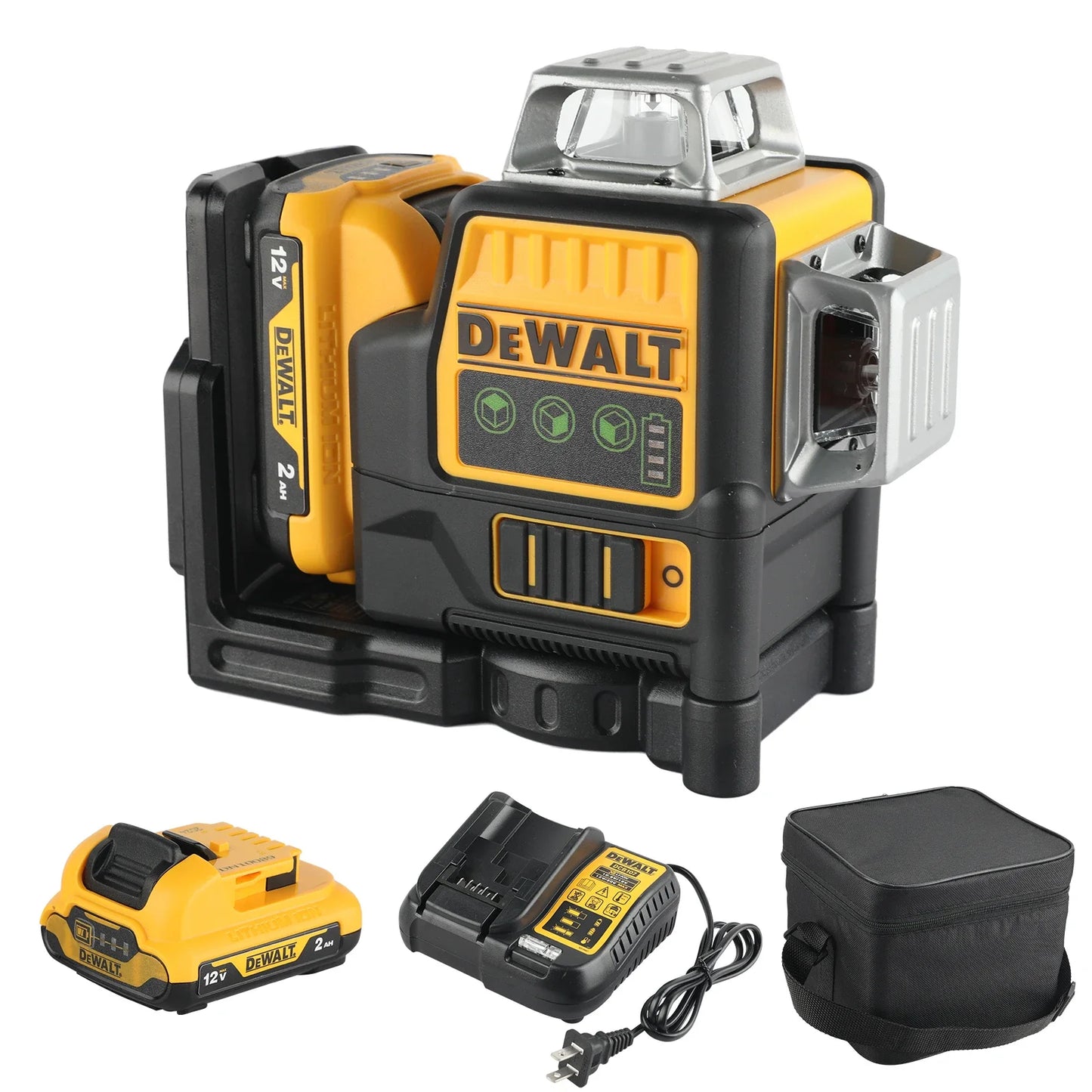 DEWALT DW089LG Laser Level 360 Degree Vertical Horizontal Projection
