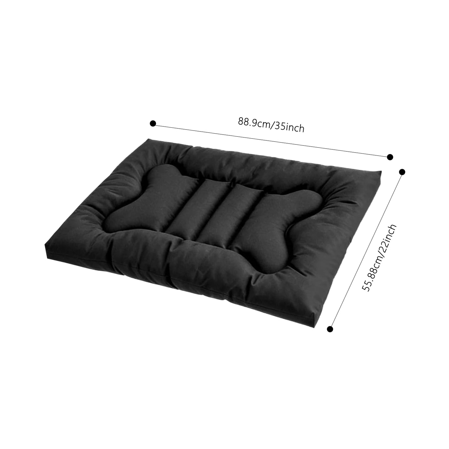 Chew Proof Dog Bed Indestructible Kennel Pad Waterproof
