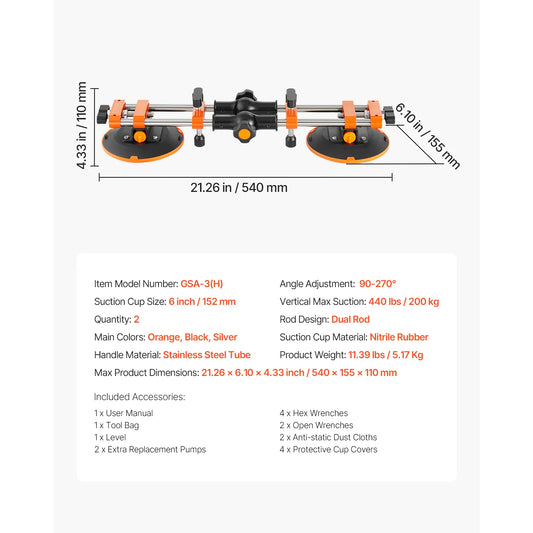 VEVOR 2 Pack Seam Setter For Tile Joining And Leveling