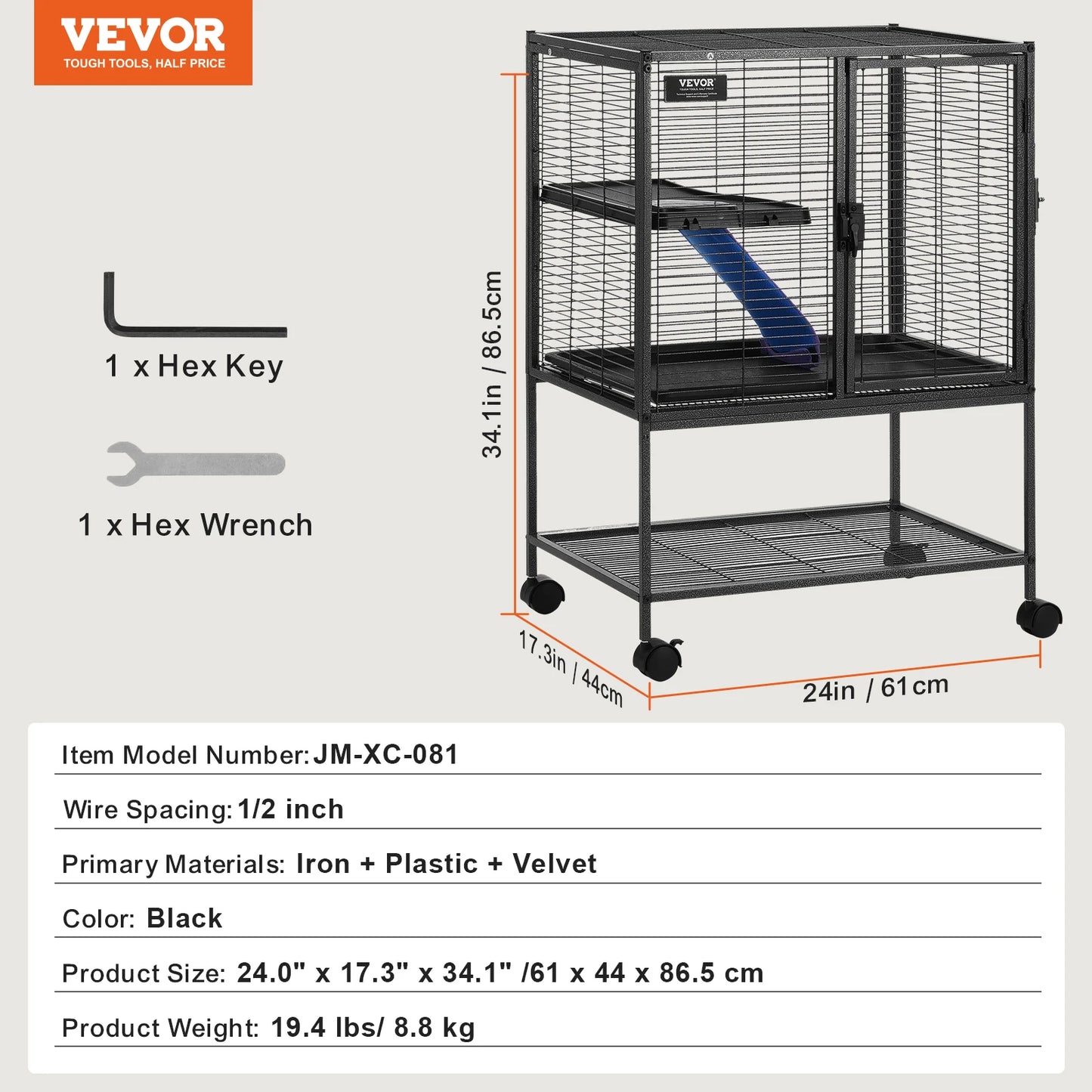 SucceBuy Ferret Cage Metal Critter Nation Small Animal Cage