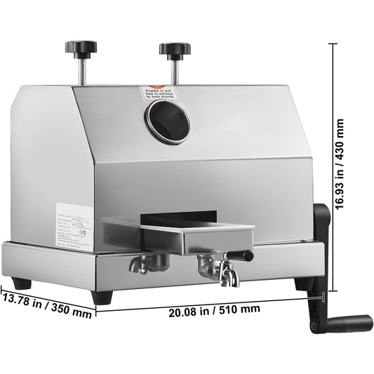 VEVOR Commercial Sugarcane Juicer With Three Stainless Steel Rollers