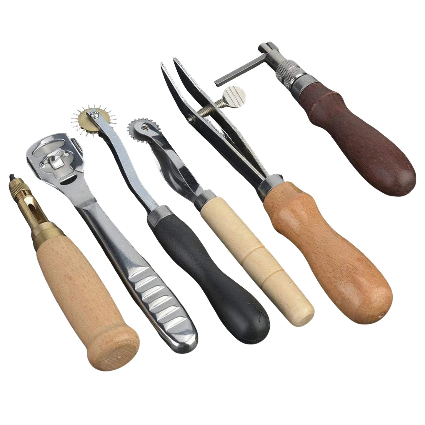 Bymaocar Leather Tools 19 Pcs Kit With Stainless Steel Blades