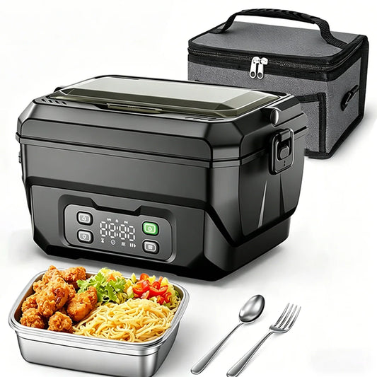 Portable Electric Heating Lunch Box With Display And Timing Function