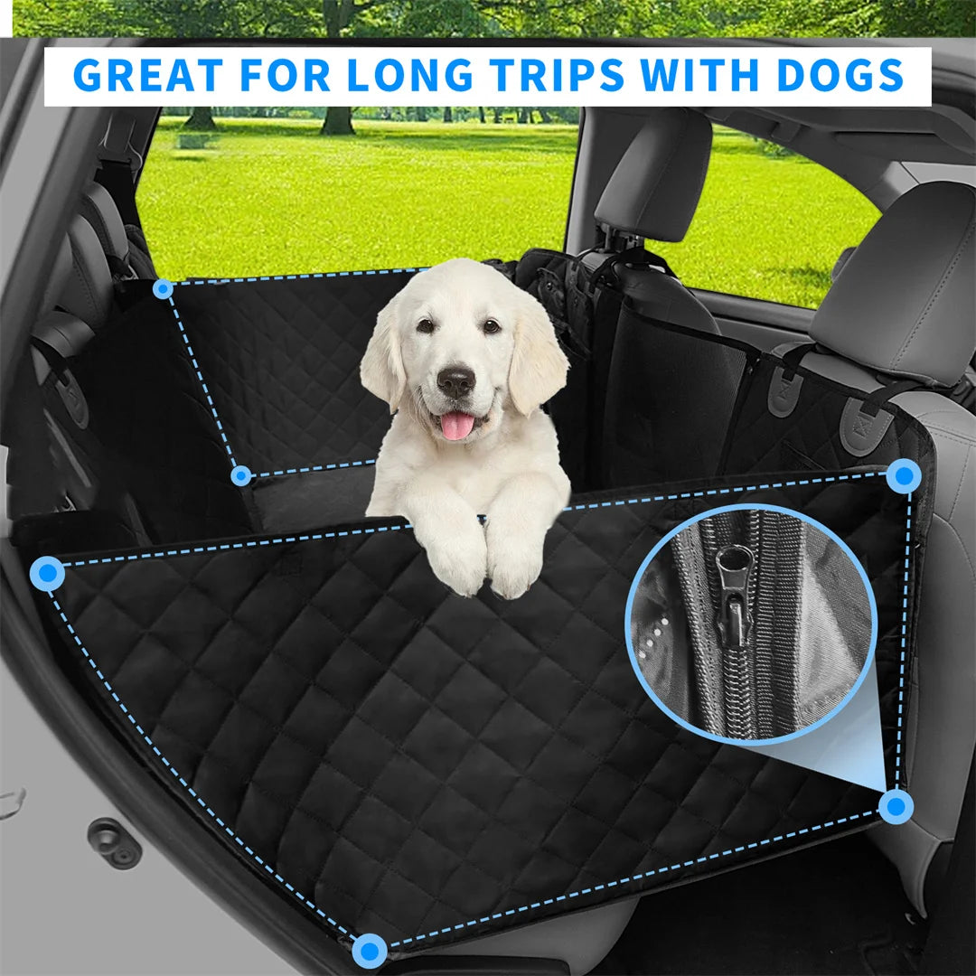 BINGOPAW Waterproof Dog Car Seat Cover Hammock With Seat Extender