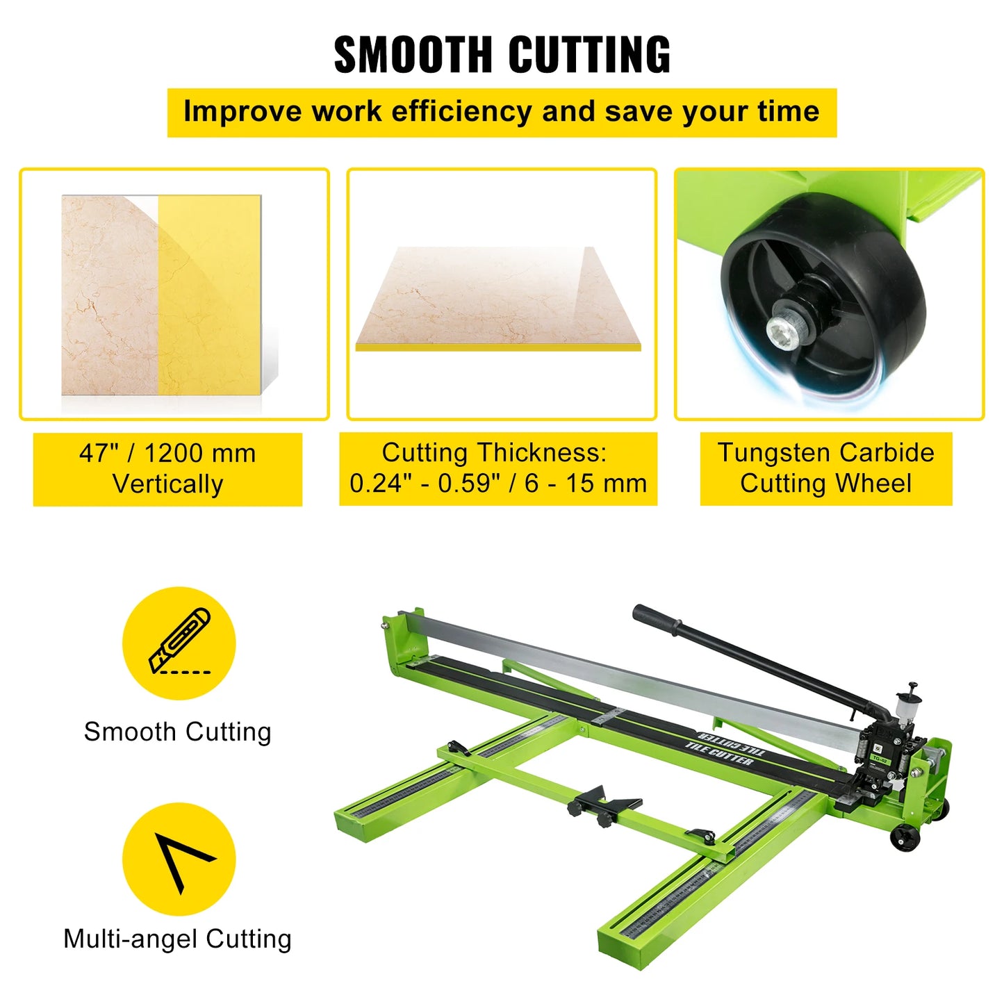 Manual Tile Cutter Infrared Laser Positioning For Porcelain Ceramic Tiles