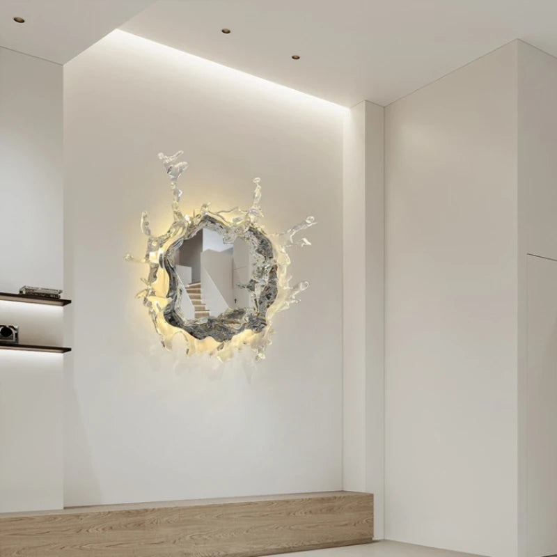 PIGPIGCAT LED Mirror With Touch Control Wall Mounted Lamp