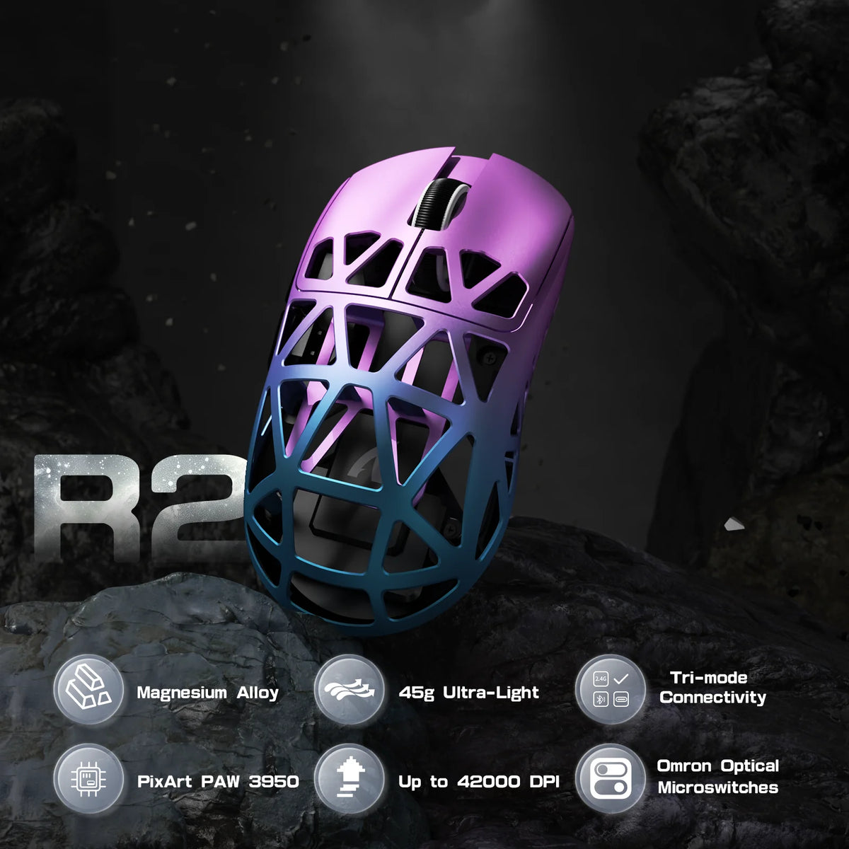 Attack Shark R2 Ultra Lightweight Programmable Gaming Mouse