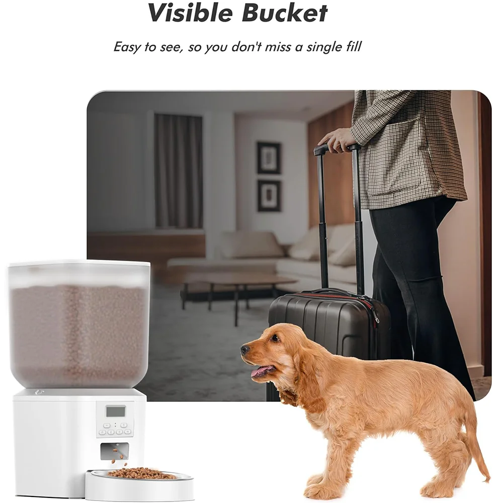 Nityers 8L Automatic Cat Feeder With Timed Dispenser