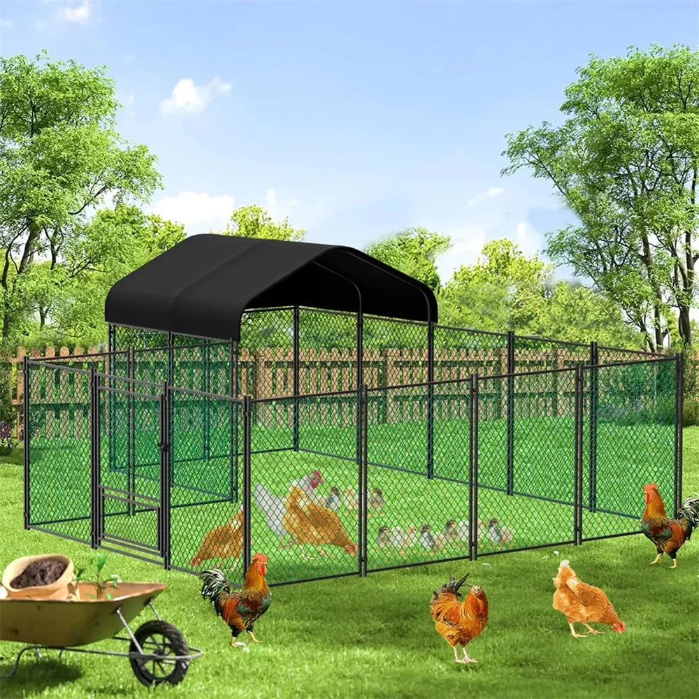 BORWART Heavy Duty Walkin Chicken Coop With UV Cover