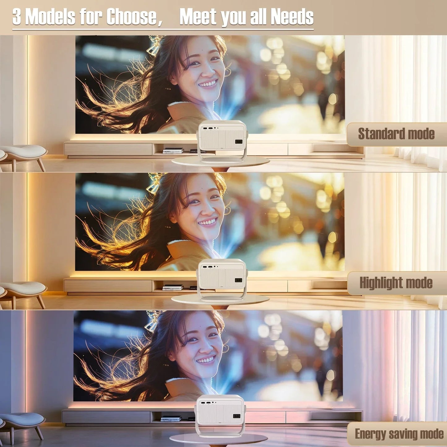 Magcubic 650ANSI Projector with Auto Focus Android 14 WiFi6