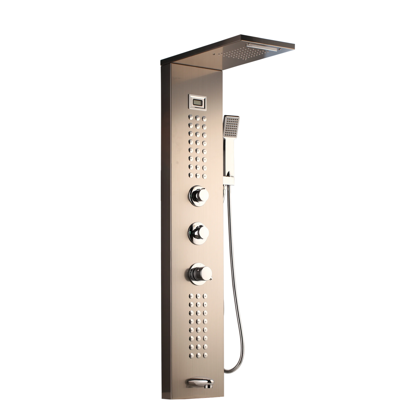 SINLAKU Stainless Steel Digital Shower Panel System With Body Jets