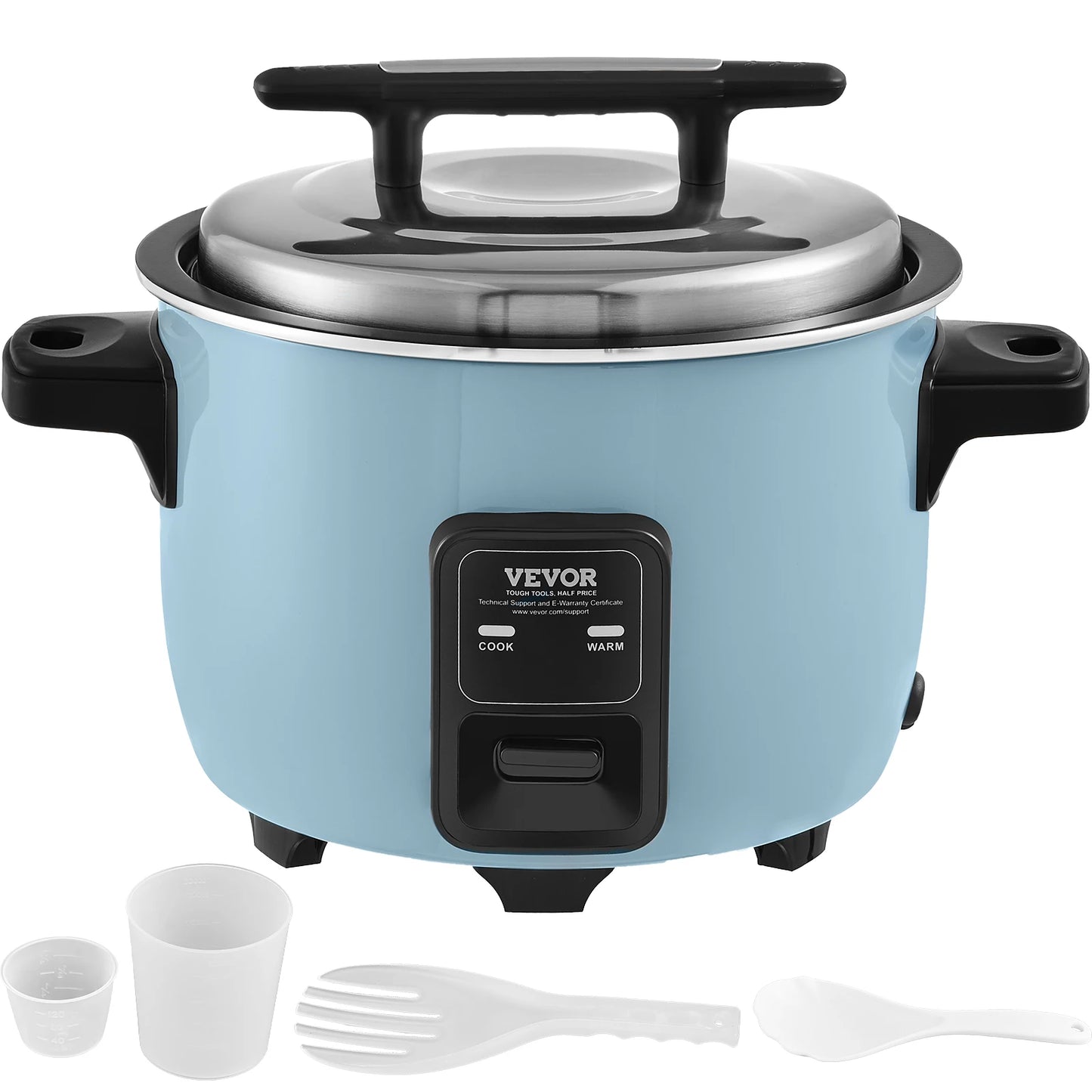 VEVOR Commercial Rice Cooker With Aluminum Nonstick Inner Pot Keep Warm
