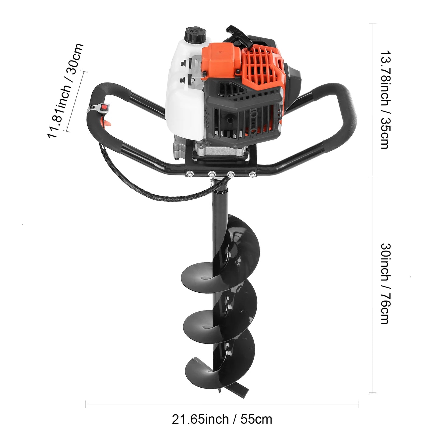 SucceBuy Gas Powered Earth Auger Post Hole Digger Professional