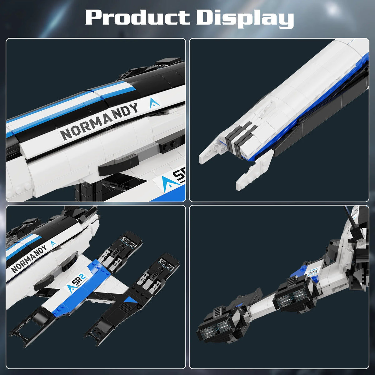 Normandy SR2 Spaceship Building Blocks Desktop Ornament For Adults