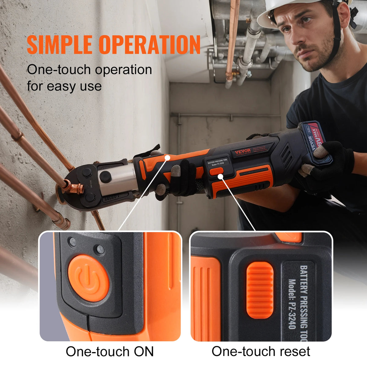 SucceBuy Electric Pipe Crimping Press Tool With Brushless Motor