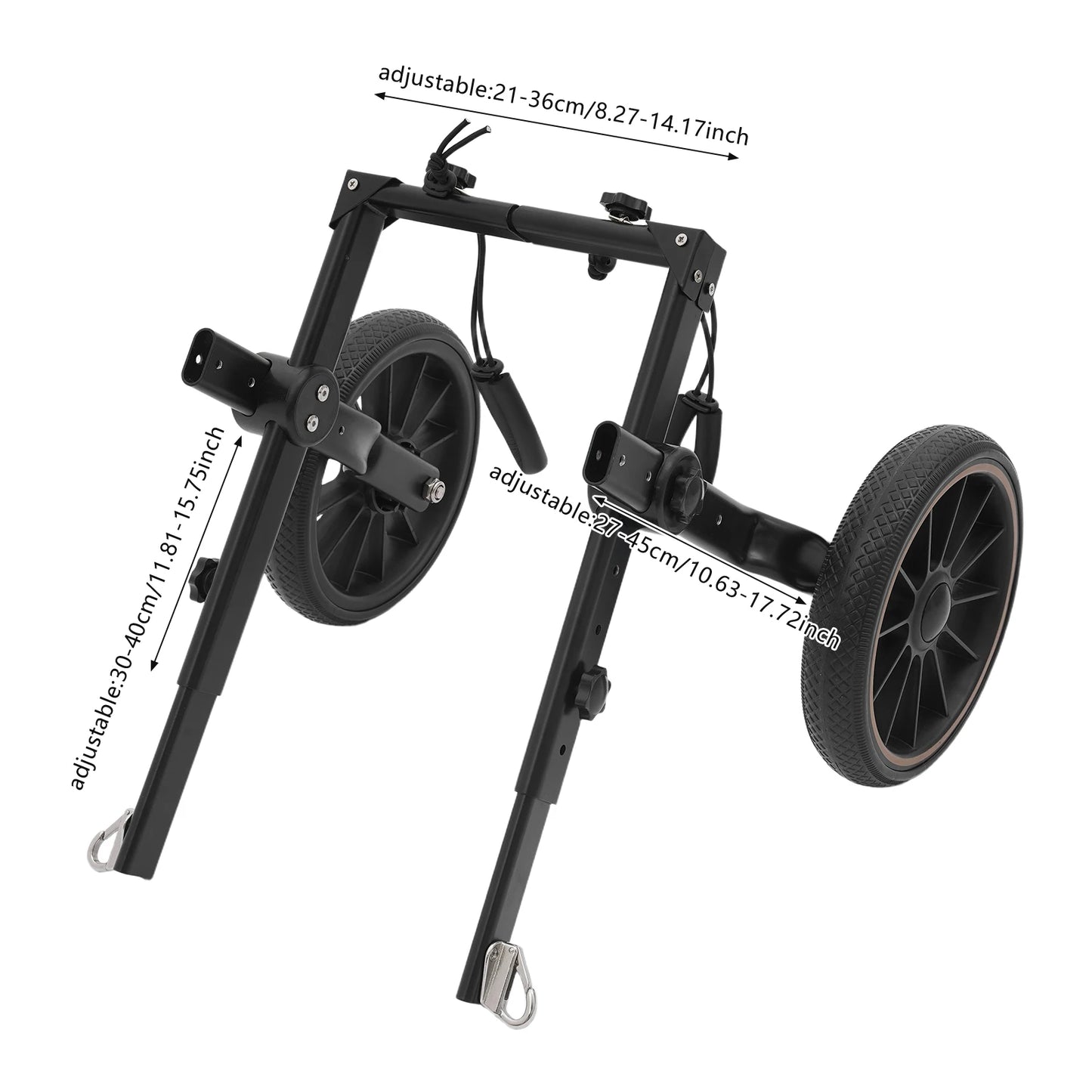 Bymaocar Aluminum Dog Wheelchair For Hind Legs Up To 65kg