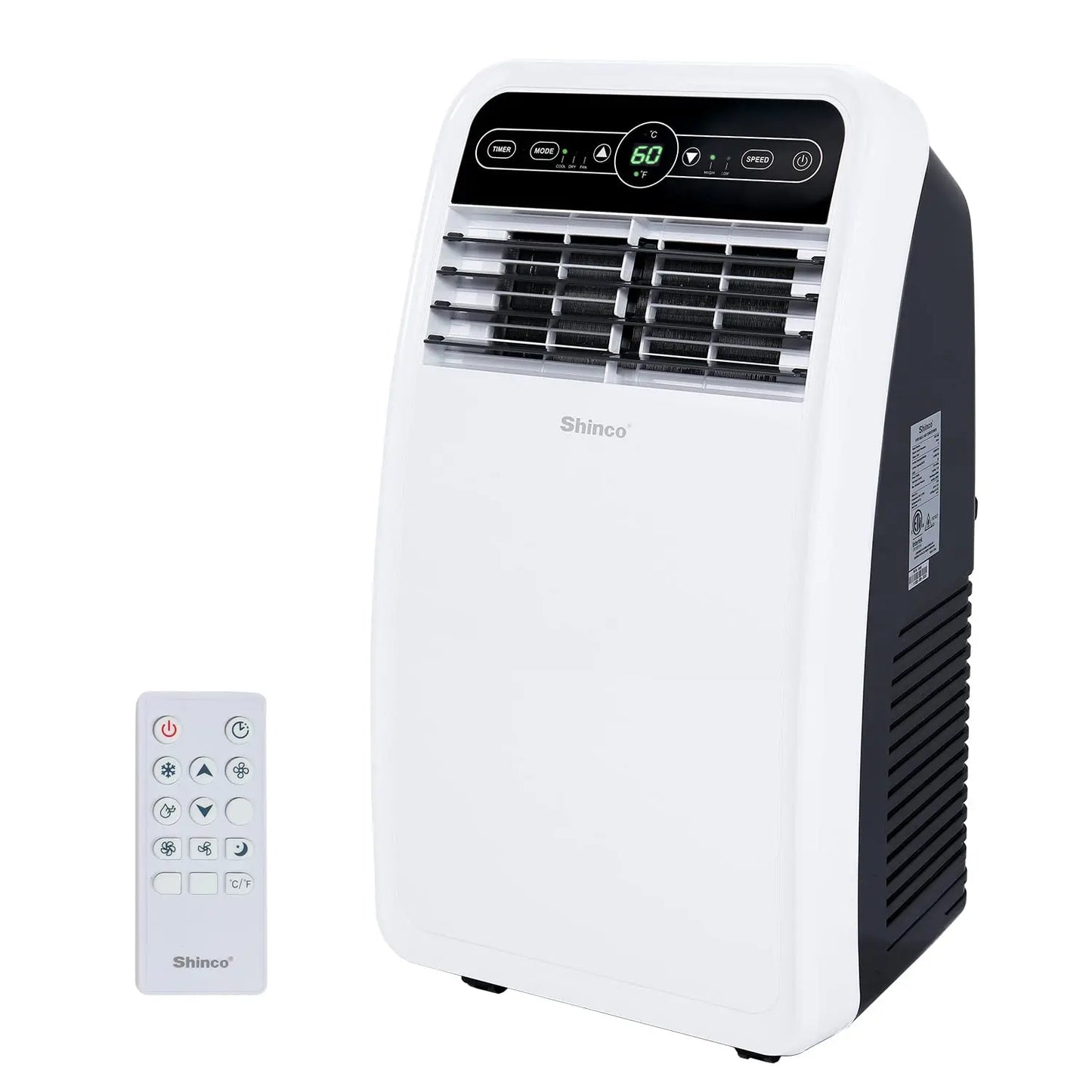 Shinco 8000 BTU Portable Air Conditioner With Dehumidifier And Fan