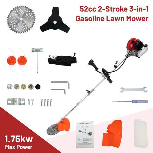 Gas Powered 4-In-1 Weed Wacker And Trimmer Tool For Lawns
