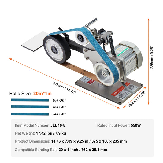 SucceBuy Variable Speed Belt Grinder Sander For Metalworking