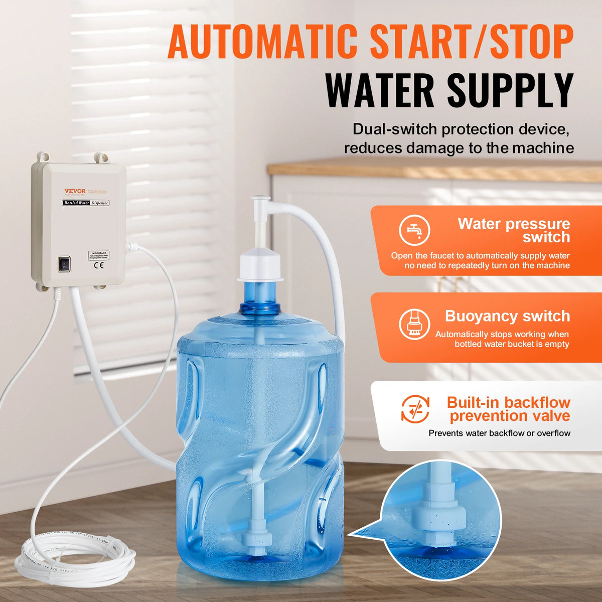 SucceBuy Electric Bottled Water Dispenser Pump System