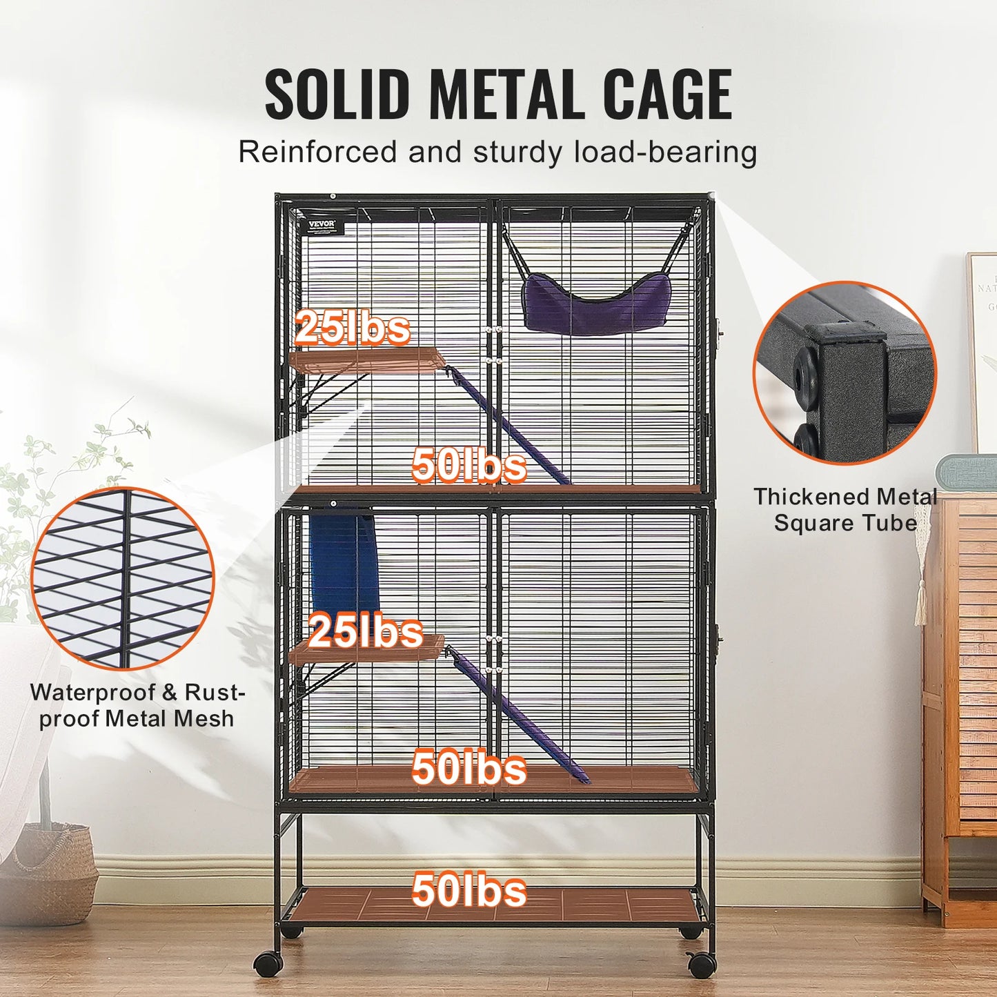 SucceBuy Ferret Cage Metal Critter Nation Small Animal Cage