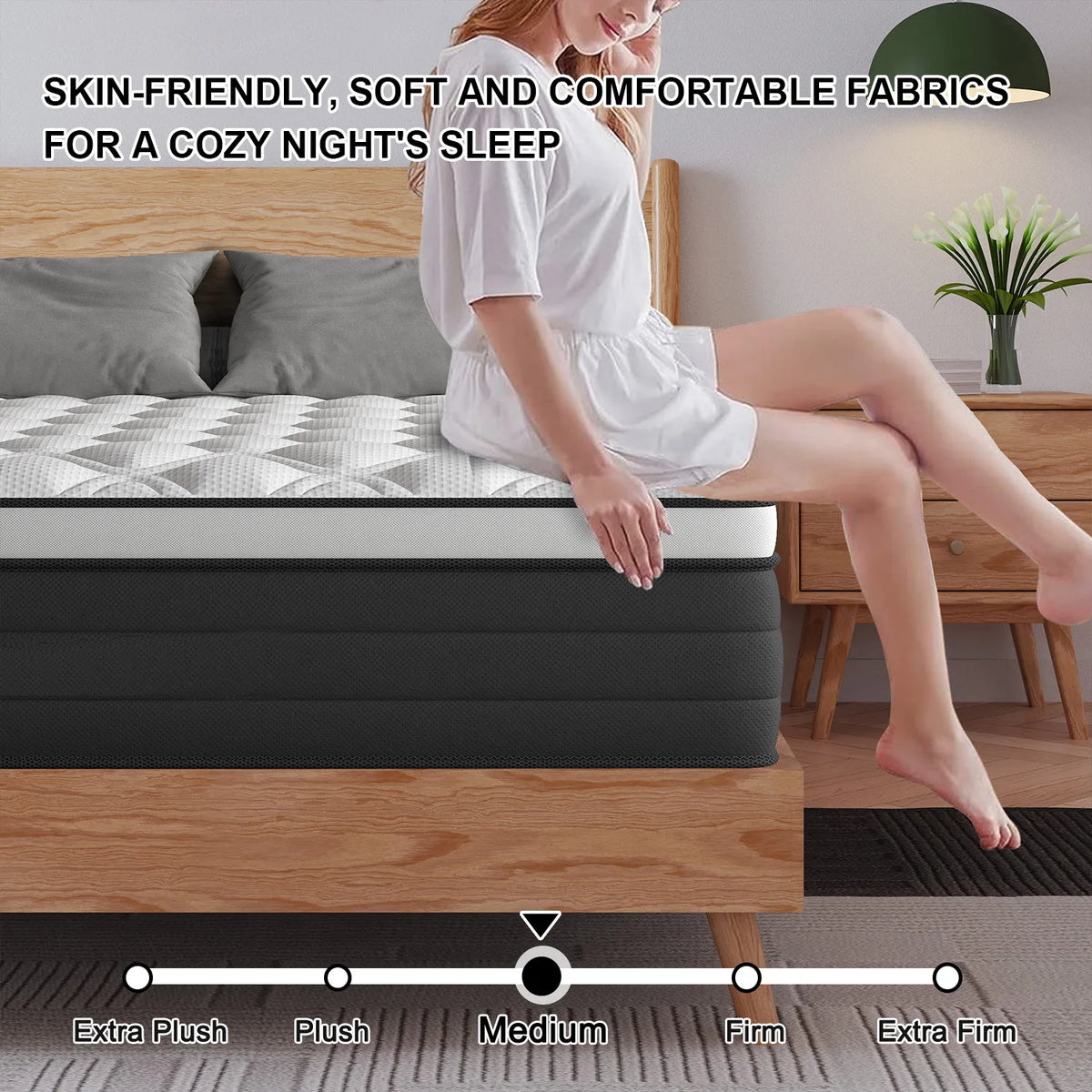 Sweetlove Gel Memory Foam Hybrid Pocket Spring Mattress Motion Isolation