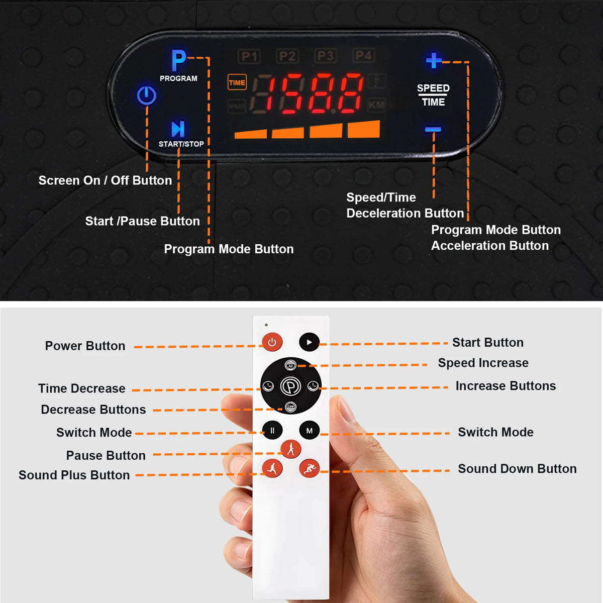 Bluetooth Vibration Plate Exercise Machine For Full Body Toning