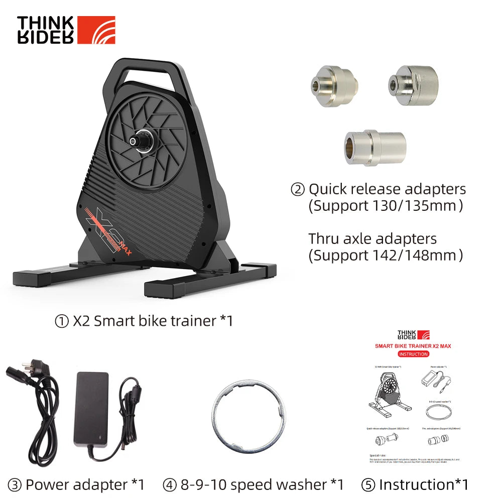 ThinkRider X2Max Smart Bike Trainer With Built-In Power Meter