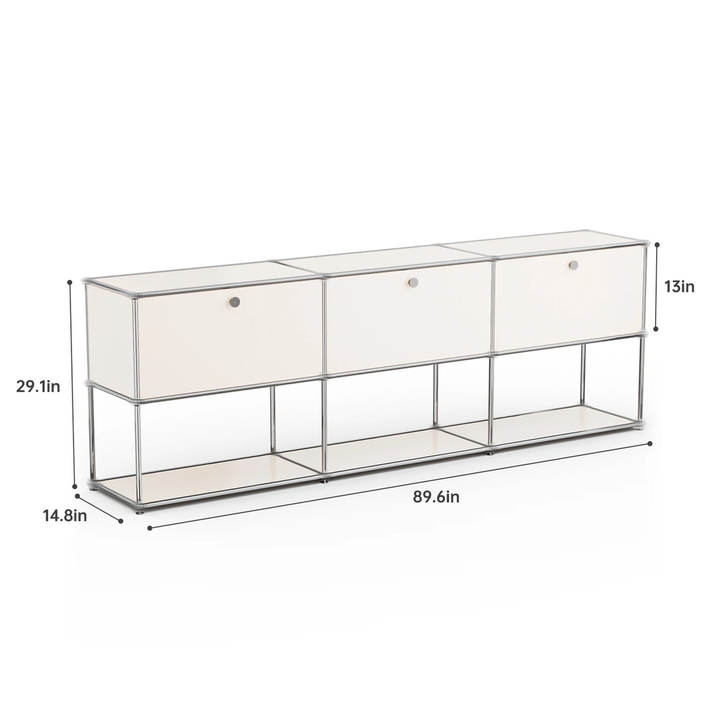 Stainless Steel Storage Cabinet Organizer TV Stand For Living Room