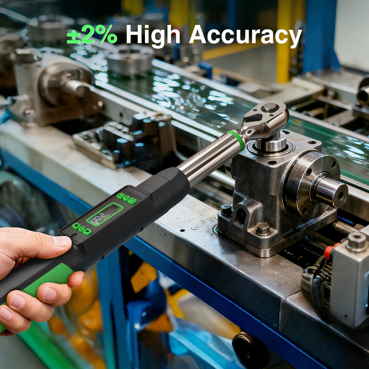 TaskStar Digital Torque Wrench With Adapters For Automotive Repair