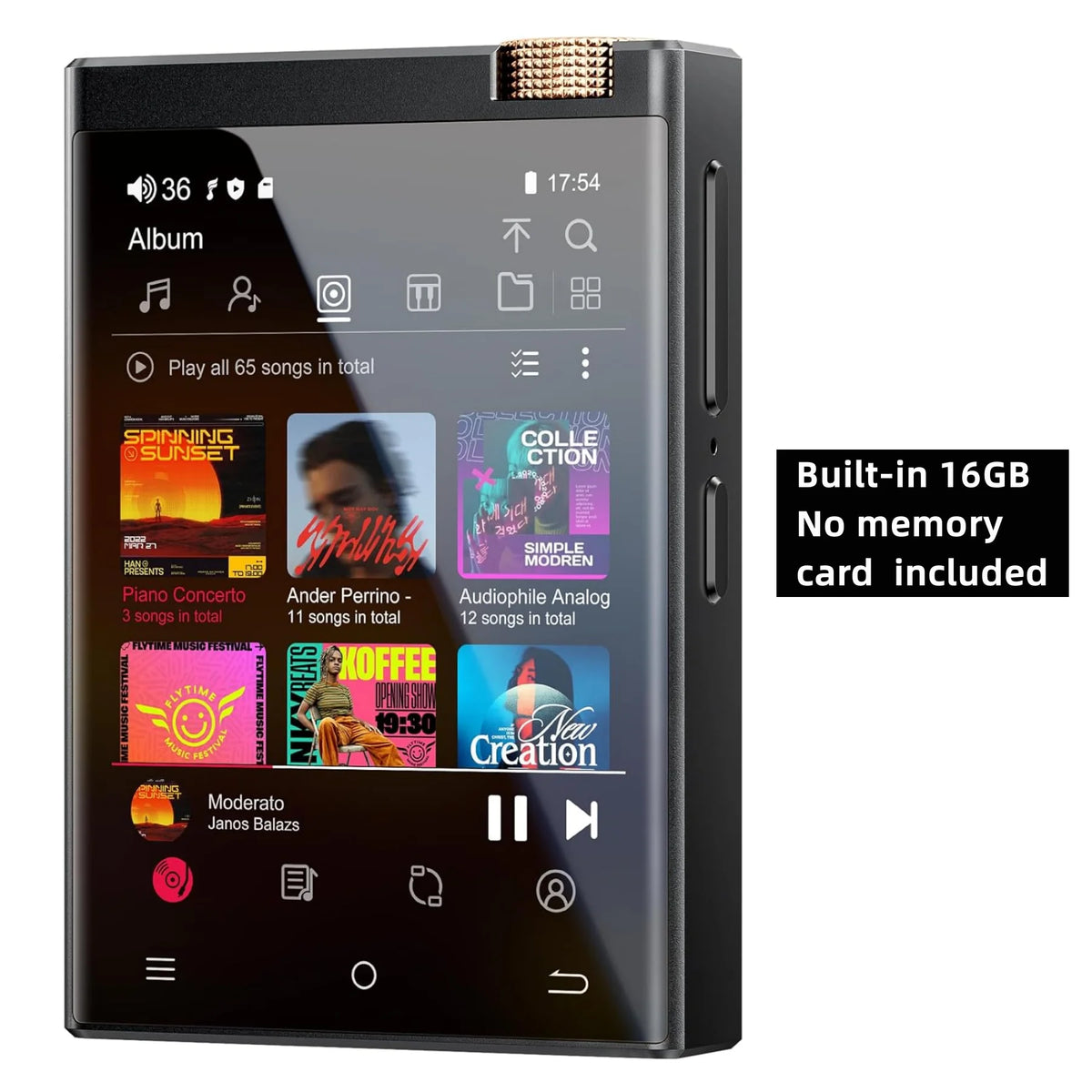 Oilsky HiFi MP3 Player With Bluetooth WiFi And Lossless Audio