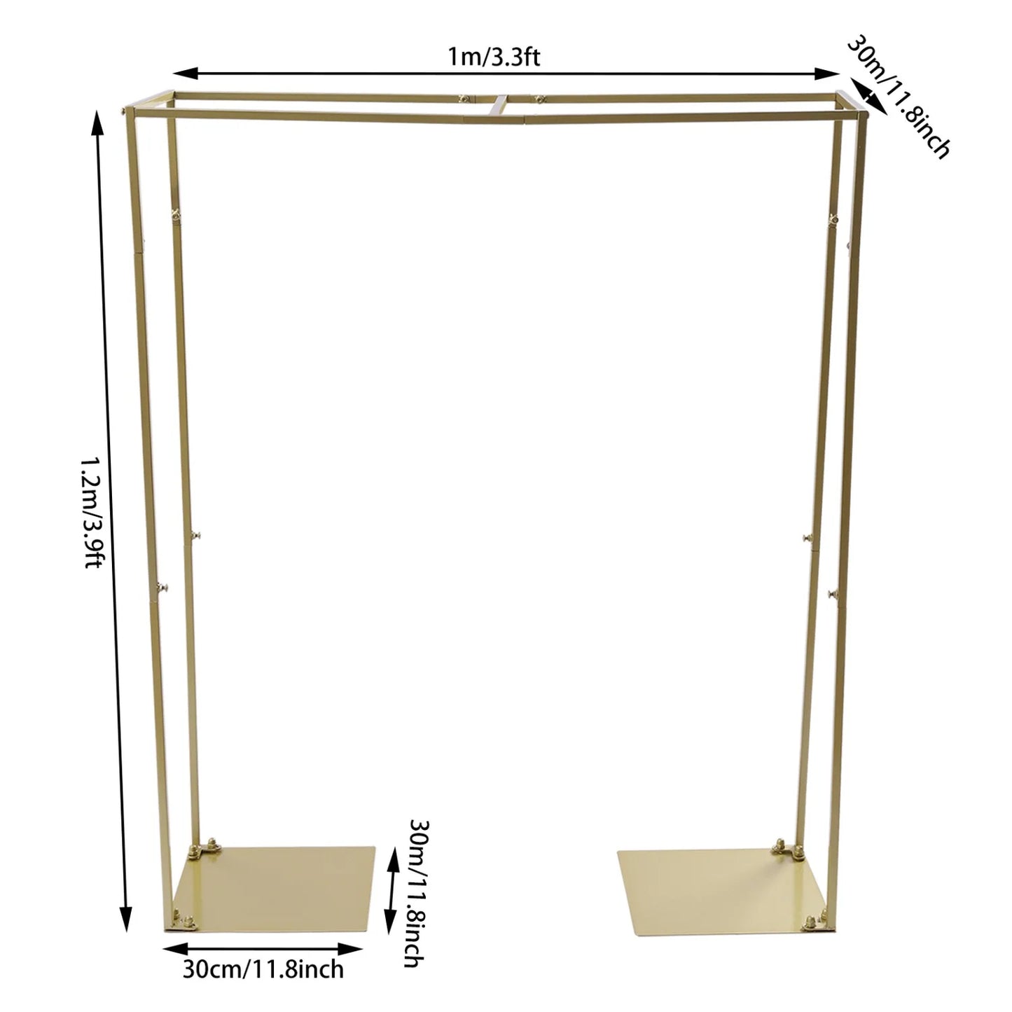 Square Backdrop Arch Stand Kit For Wedding And Party Decor