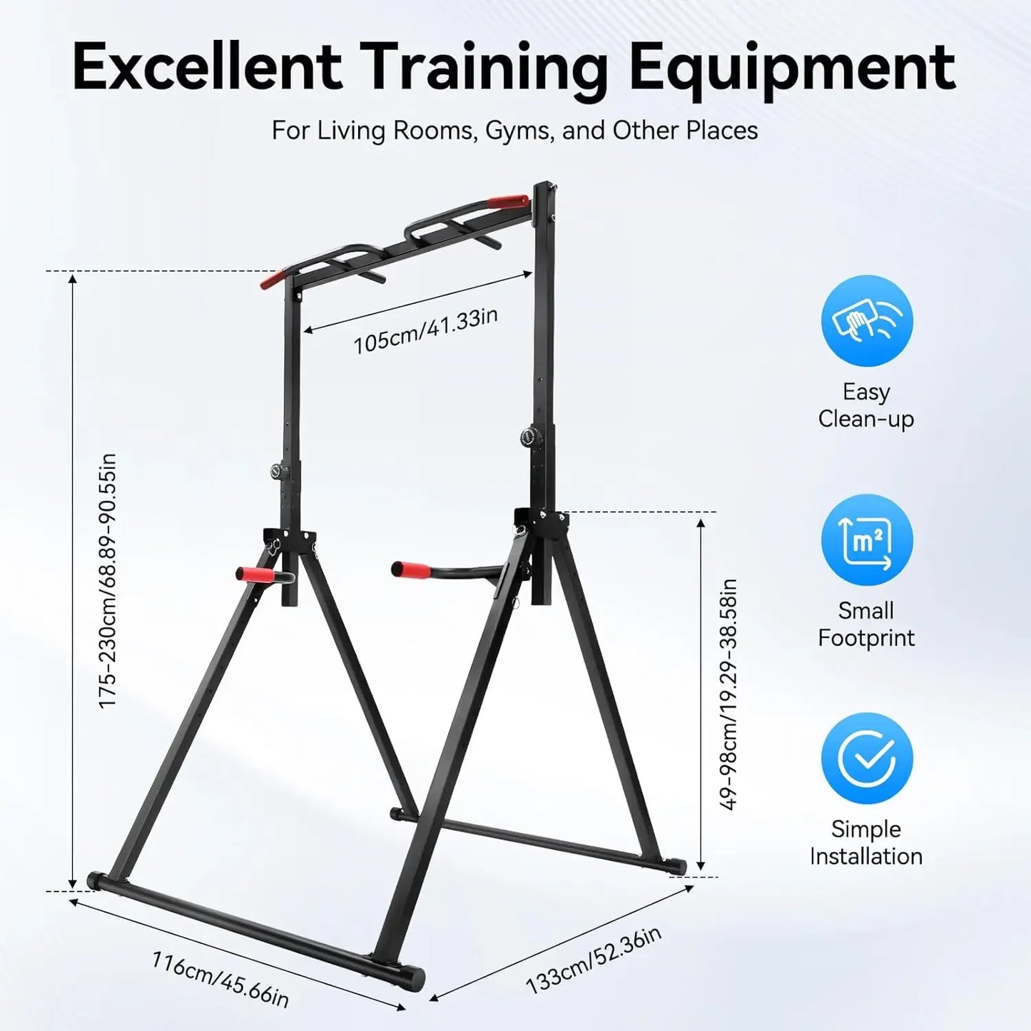 Power Tower Pull Up Bar Dip Station For Residential Gym